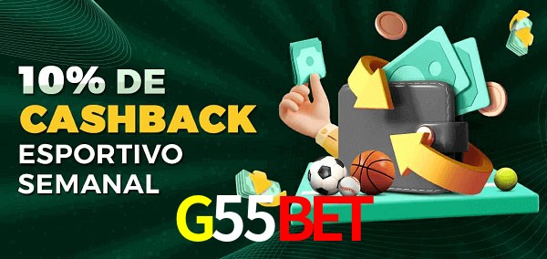 10% de bônus de cashback na G55BET